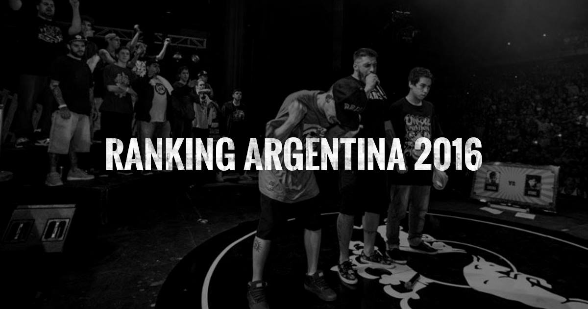 Ranking Freestyle 2016 Argentina