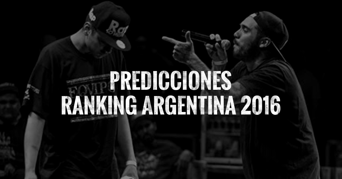 Predicciones para el Ranking Argentina 2016