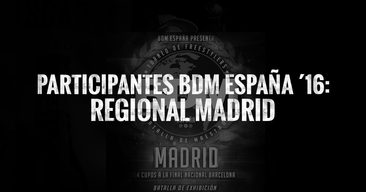 Conoce a los participantes de la regional BDM Madrid
