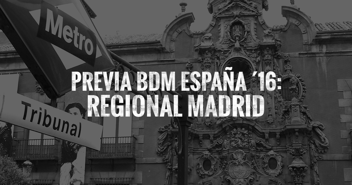 Previa BDM: Regional Madrid ’16