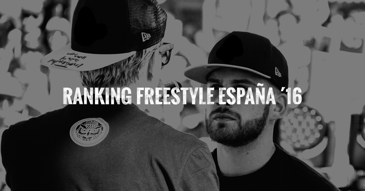 Ranking Freestyle España 2016 – Copas de Maestros