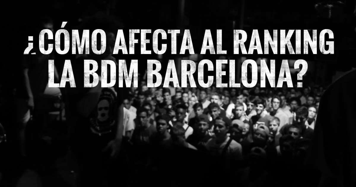 BDM BARCELONA Y SU PESO EN EL RANKING FREESTYLE