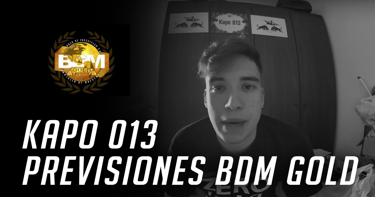 BDM GOLD ESPAÑA – KAPO 013: PREVISIONES