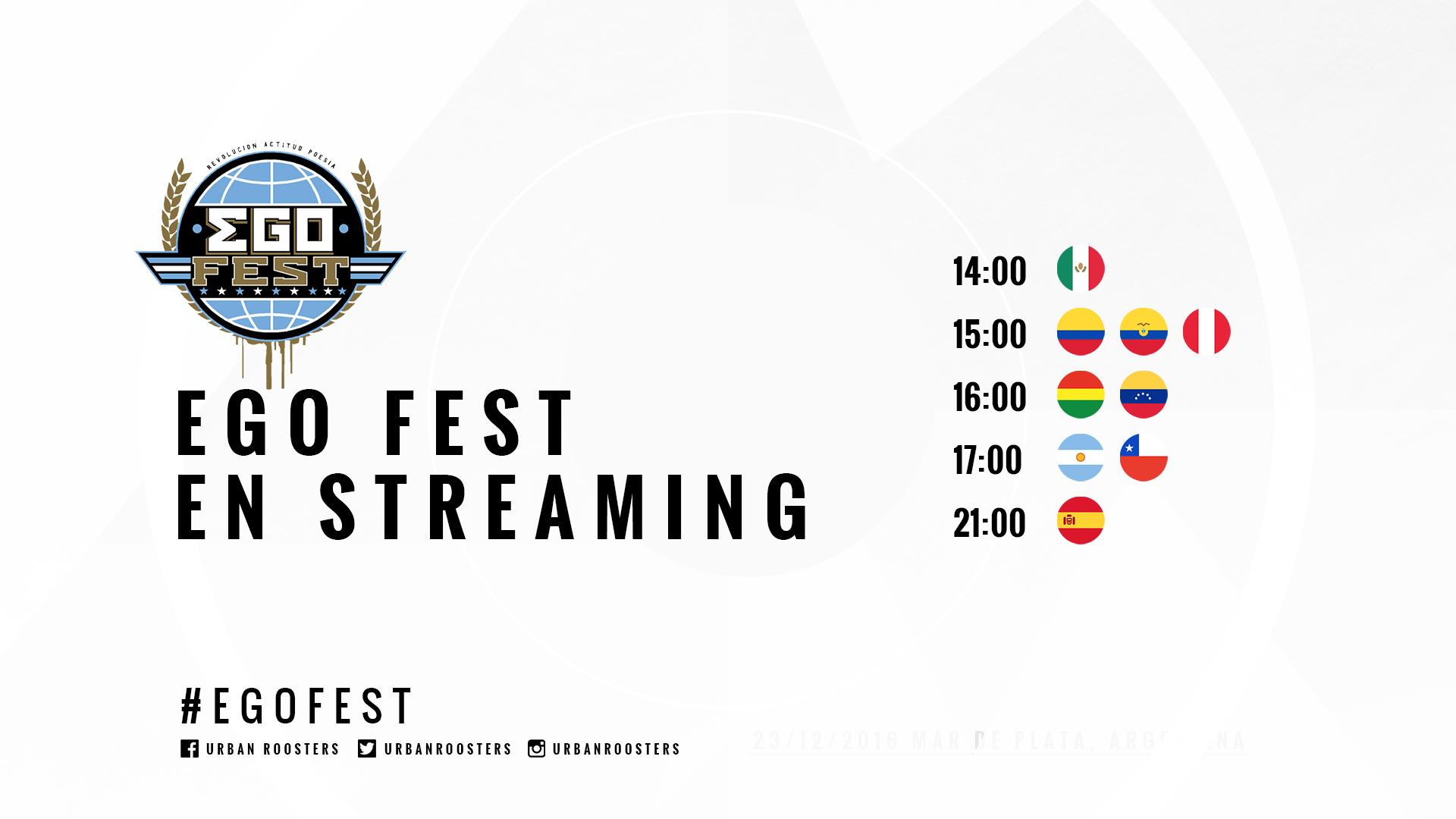 ¡Gana la oportunidad de ver el streaming del Ego Fest 2016!