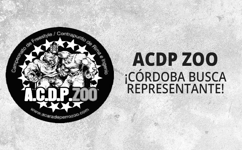 ACDP ZOO: CÓRDOBA BUSCA REPRESENTANTE