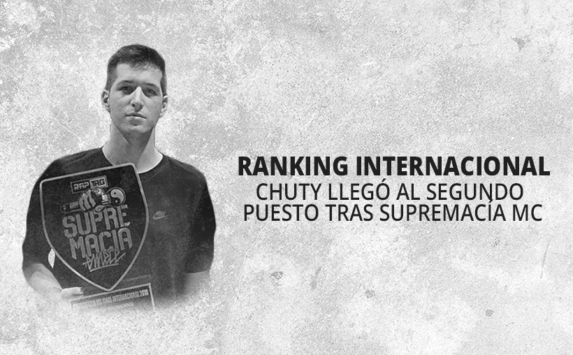RANKING INTERNACIONAL: CHUTY LLEGÓ AL SEGUNDO PUESTO TRAS SUPREMACÍA MC