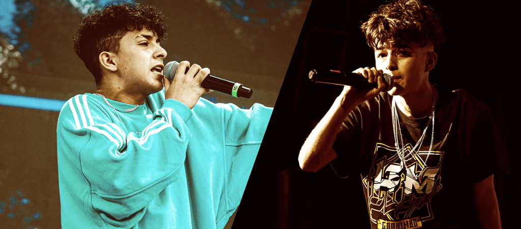 El Menor y Meta en un collage