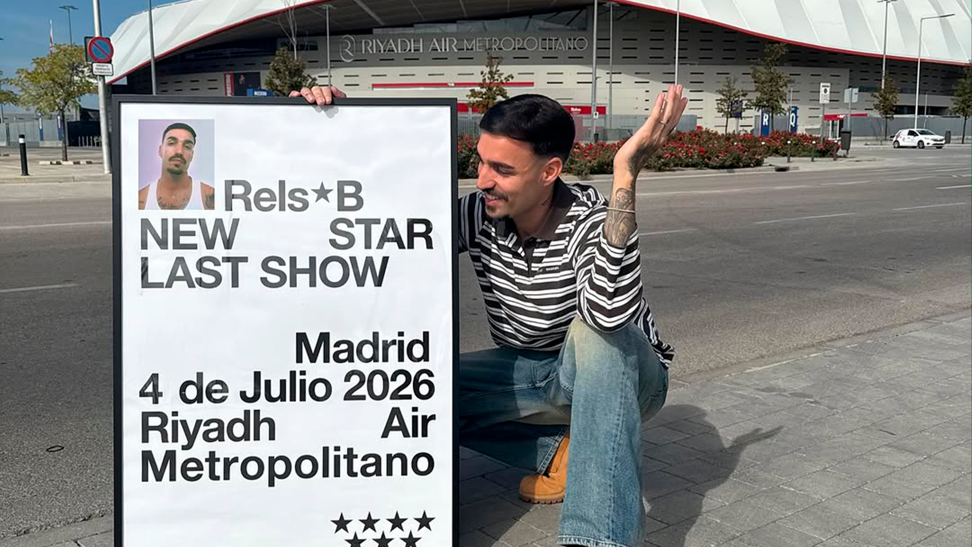 RELS B APUNTA A LAS ESTRELLAS: ANUNCIA CONCIERTO EN EL METROPOLITANO EL 4 DE JULIO
